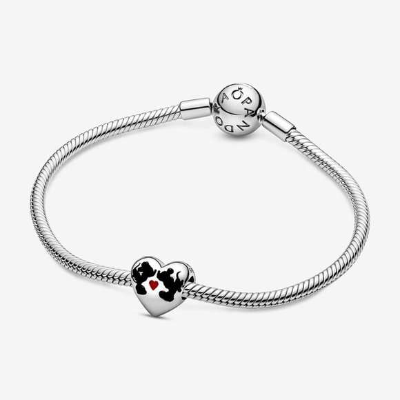 Pandora X Disney Mickey and Minie Kissing RETIRED - Picture 3 of 5